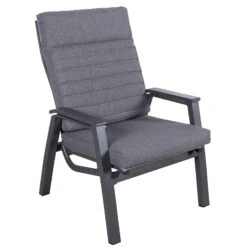 Loungesessel 'Paris', Grau/schwarz