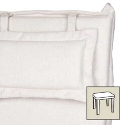 Hockerauflage Blanko 9013, Ca. 54 X 54 X 8 Cm, Robust, Waschbar