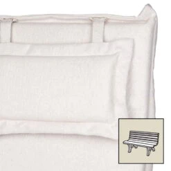 Bankauflage Mary Valentine Blanko 9013, Ca. 140 X 54 X 3,5 Cm, Waschbar