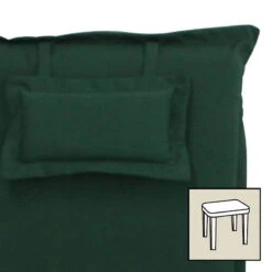 Hockerauflage 'Olivia 61', Grün, Ca. 54 X 54 X 8 Cm