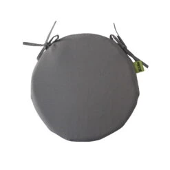 Stuhlauflage 'Perla 8829', Grau, Ca. Ø 39 X 3,5 Cm