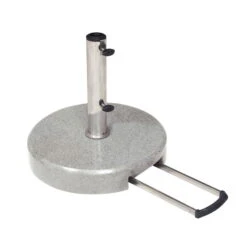 Kölle Trolley Granit-Schirmständer, Rund, Mit Rollen, Ø 45 Cm