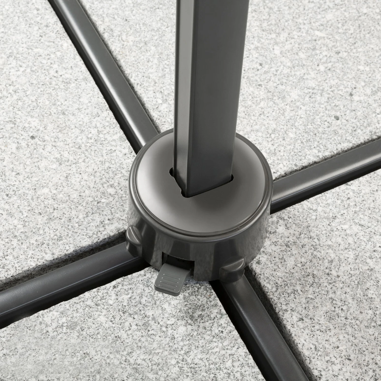 Sonnenschirm 'Rhodos Junior', 270 X 270 Cm, Natur â Bild 7