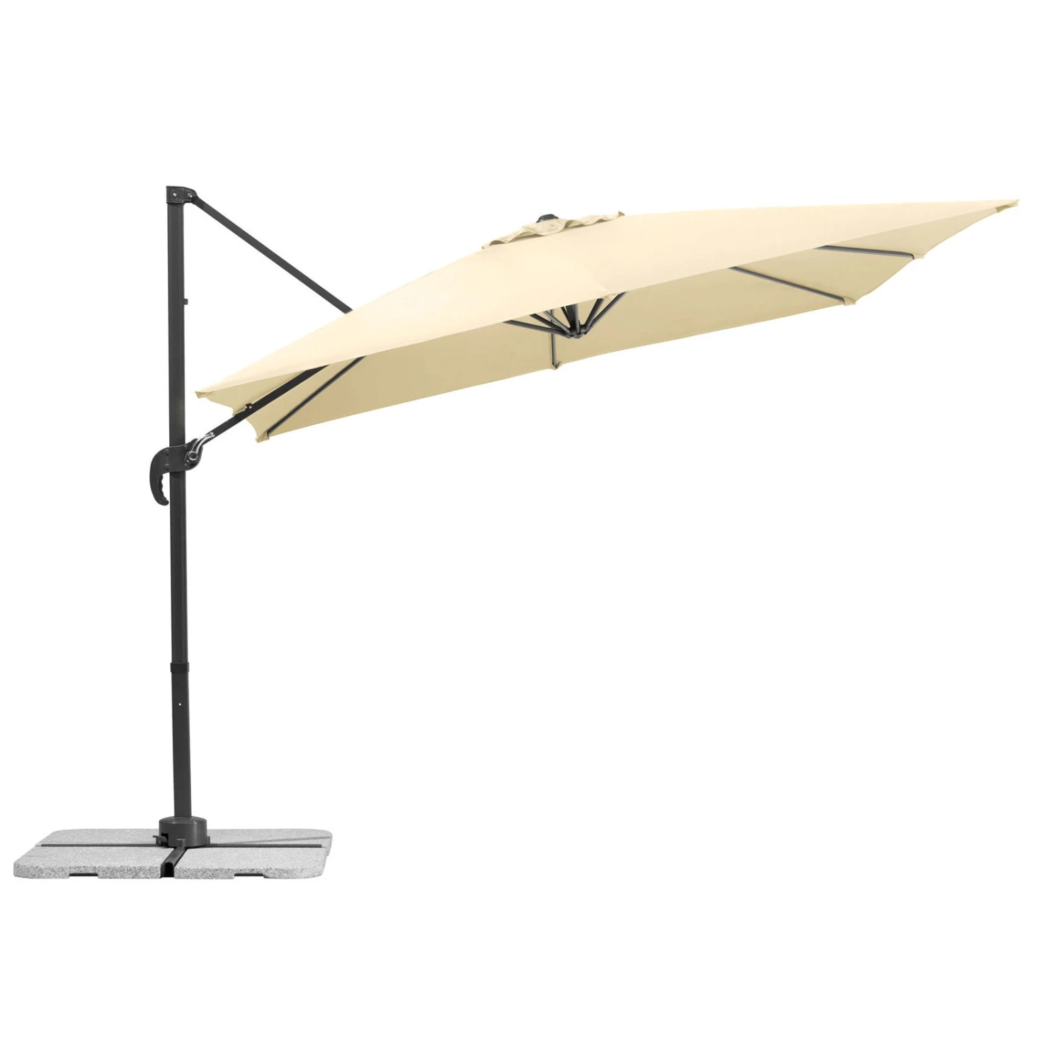 Sonnenschirm 'Rhodos Junior', 270 X 270 Cm, Natur â Bild 3