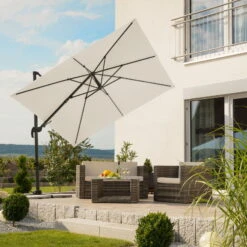 Sonnenschirm 'Rhodos Eco', Ca. 270 X 270 Cm