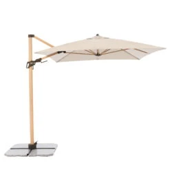 Pendelschirm 'Alu-Wood Ultra AX', Ca. 300 X 220 Cm, Natur