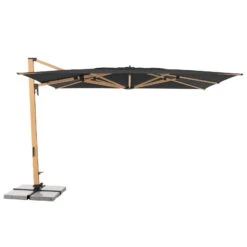 Doppler Pendelschirm 'Alu-Wood XL LED Ultra', Ca. 400 X 300 Cm