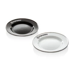 Petromax 2 Emaille-Teller, Weiß